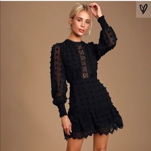 lulus lust or love black dress, worn once